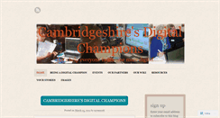 Desktop Screenshot of cambridgeshiredigitalchampions.wordpress.com