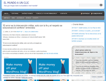 Tablet Screenshot of elmundoaunclic.wordpress.com