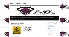 Desktop Screenshot of blackdiamondlabel.wordpress.com