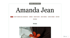 Desktop Screenshot of amandajeanevents.wordpress.com