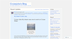 Desktop Screenshot of cruisejobs.wordpress.com