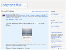 Tablet Screenshot of cruisejobs.wordpress.com