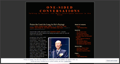 Desktop Screenshot of onesidedconversations.wordpress.com