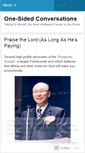 Mobile Screenshot of onesidedconversations.wordpress.com