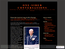 Tablet Screenshot of onesidedconversations.wordpress.com