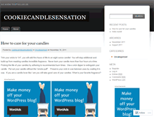 Tablet Screenshot of cookiecandlesensation.wordpress.com