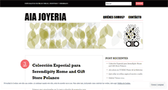 Desktop Screenshot of aiajoyeria.wordpress.com