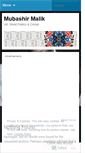 Mobile Screenshot of mubashirmalik.wordpress.com