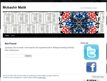 Tablet Screenshot of mubashirmalik.wordpress.com