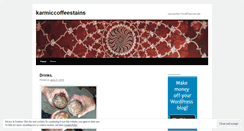Desktop Screenshot of karmiccoffeestains.wordpress.com