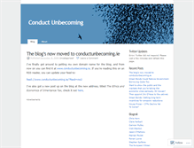 Tablet Screenshot of conductunbecoming.wordpress.com