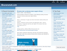 Tablet Screenshot of bicararumah.wordpress.com