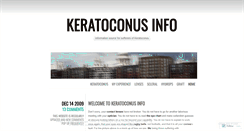 Desktop Screenshot of keratoconusinfo.wordpress.com