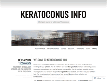 Tablet Screenshot of keratoconusinfo.wordpress.com