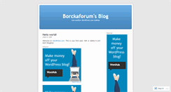 Desktop Screenshot of borckaforum.wordpress.com