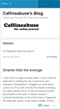 Mobile Screenshot of caffineabuse.wordpress.com