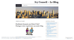 Desktop Screenshot of ivyconseil.wordpress.com