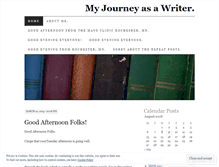 Tablet Screenshot of myjourneyasawriter.wordpress.com