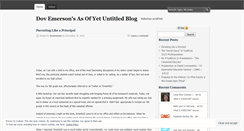 Desktop Screenshot of dovemerson.wordpress.com