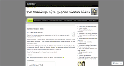 Desktop Screenshot of beeper.wordpress.com