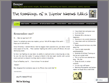 Tablet Screenshot of beeper.wordpress.com