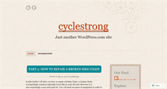 Desktop Screenshot of cyclestrong.wordpress.com