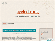Tablet Screenshot of cyclestrong.wordpress.com