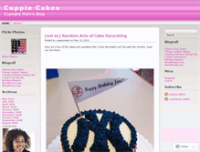 Tablet Screenshot of cuppiecakes.wordpress.com