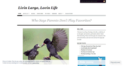 Desktop Screenshot of livinlargelovinlife.wordpress.com