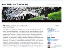 Tablet Screenshot of media2society.wordpress.com
