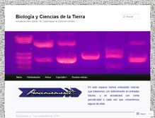 Tablet Screenshot of cienciadelatierra.wordpress.com