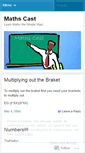 Mobile Screenshot of mathscast.wordpress.com
