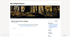 Desktop Screenshot of mytwilightsearch.wordpress.com