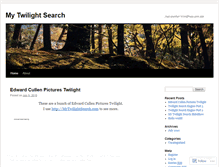 Tablet Screenshot of mytwilightsearch.wordpress.com