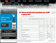 Tablet Screenshot of formacionprofesionalcba.wordpress.com