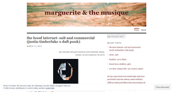 Desktop Screenshot of margueriteandthemusique.wordpress.com