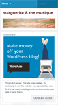 Mobile Screenshot of margueriteandthemusique.wordpress.com