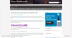 Desktop Screenshot of pacomaldonado.wordpress.com