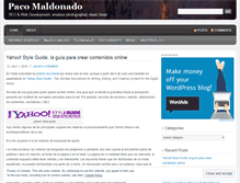 Tablet Screenshot of pacomaldonado.wordpress.com