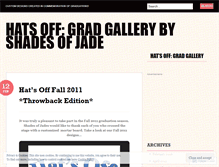 Tablet Screenshot of hatsoffgradgallery.wordpress.com