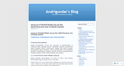 Desktop Screenshot of andrigundar.wordpress.com