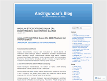 Tablet Screenshot of andrigundar.wordpress.com