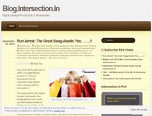 Tablet Screenshot of intersectionzone.wordpress.com