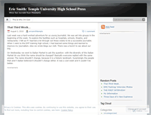 Tablet Screenshot of ericsmithtemple.wordpress.com