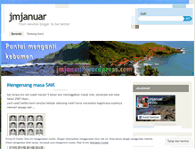 Tablet Screenshot of jmjanuar.wordpress.com