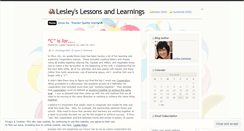 Desktop Screenshot of lesleyacameron.wordpress.com