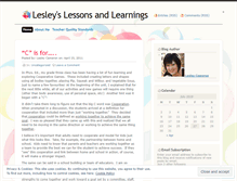 Tablet Screenshot of lesleyacameron.wordpress.com