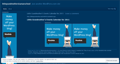 Desktop Screenshot of littlegrandmothershamanschool.wordpress.com