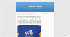 Desktop Screenshot of defeatsthecar.wordpress.com
