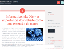 Tablet Screenshot of markacriativa.wordpress.com